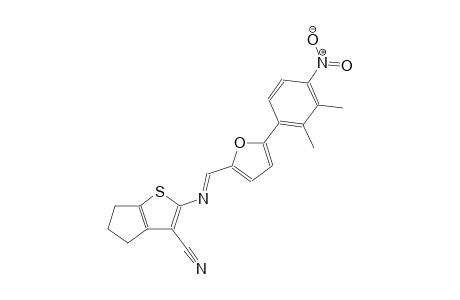 4H-cyclopenta[b]thiophene-3-carbonitrile, 2-[[(E)-[5-(2,3-dimethyl-4-nitrophenyl)-2-furanyl]methylidene]amino]-5,6-dihydro-