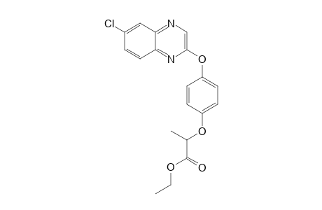 2-(4-[6-Chloro-2-quinoxalinyloxy]-phenoxy)-propanoic acid, ethyl ester