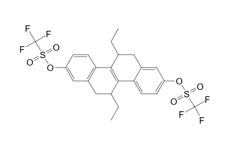 5,11-trans-Diethyl-2,8-bis[(trifluoromethanesulfonyl)oxy]-5,6,11,12-tetrahydrocyrysene