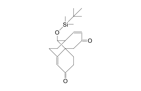 9-exo-(T-Butyl-dimethyl-siloxy)-tricyclo(7.4.1.0/1,6/)trideca-5,10-diene-4,12-dione