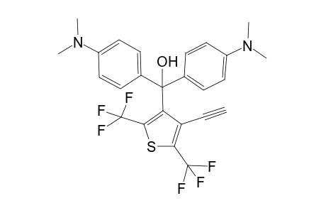 Bis[4-(dimethylamino)phenyl][4-ethynyl-2,5-bis(trifluoromethyl)-3-thienyl]methanol