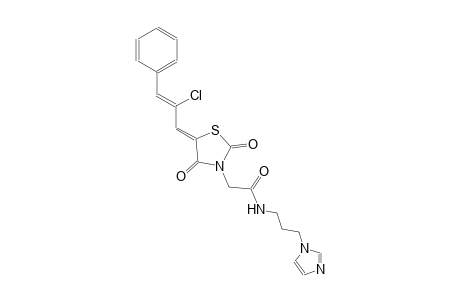 3-thiazolidineacetamide, 5-[(2Z)-2-chloro-3-phenyl-2-propenylidene]-N-[3-(1H-imidazol-1-yl)propyl]-2,4-dioxo-, (5Z)-