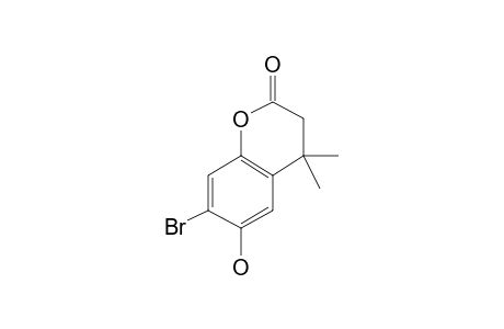 Coumarin-6-ol, 7-bromo-3,4-dihydro-4,4-dimethyl-