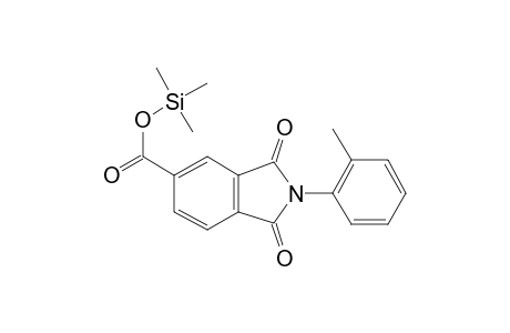 2-(2-Methylphenyl)-1,3-dioxo-5-isoindolinecarboxylic acid, tms derivative