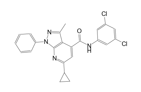 6-cyclopropyl-N-(3,5-dichlorophenyl)-3-methyl-1-phenyl-1H-pyrazolo[3,4-b]pyridine-4-carboxamide