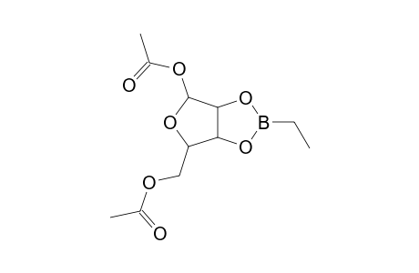 [6-(Acetyloxy)-2-ethyltetrahydrofuro[3,4-d][1,3,2]dioxaborol-4-yl]methyl acetate