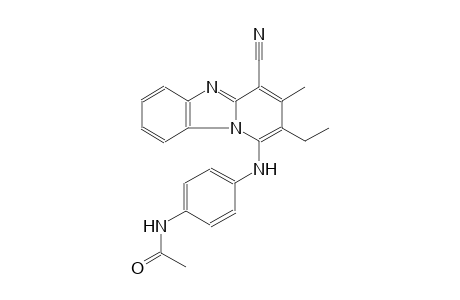 N-{4-[(4-cyano-2-ethyl-3-methylpyrido[1,2-a]benzimidazol-1-yl)amino]phenyl}acetamide