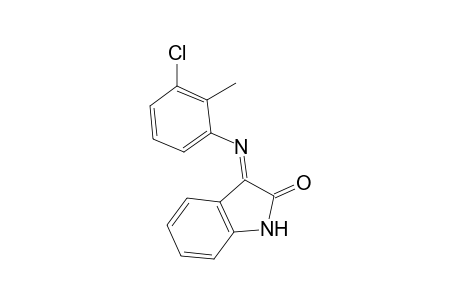 (3E)-3-[(3-Chloro-2-methylphenyl)imino]-1,3-dihydro-2H-indol-2-one