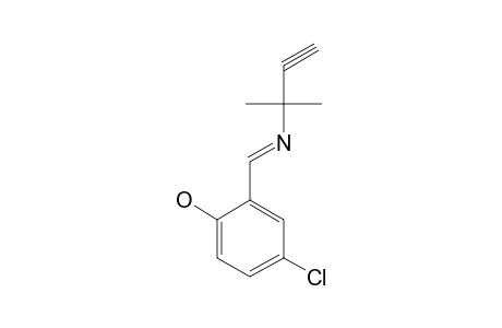 4-chloro-2-[N-(1,1-dimethyl-2-propynyl)formimidoyl]phenol