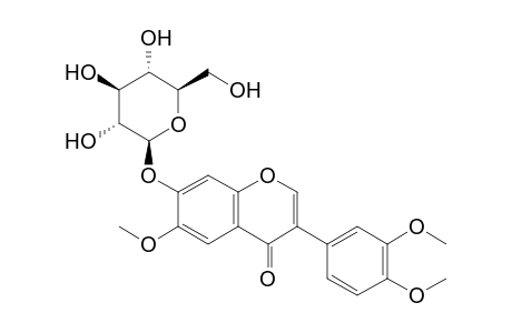 3',4',6-Trimethoxyisoflavone-7-beta-O-D-glucopyranoside