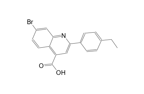 7-bromo-2-(4-ethylphenyl)-4-quinolinecarboxylic acid