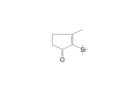 2-Cyclopenten-1-one, 3-methyl-2-(trimethylsilyl)-