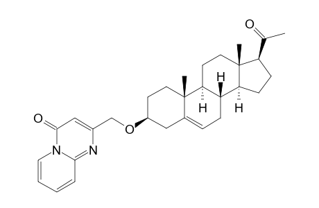 2-{[(3S,8R,9S,10S,13S,14S,17S)-17-Acetyl-10,13-dimethyl-2,3,4,7,8,9,10,11,12,13,14,15,16,17-tetradecahydro-1H-cyclopenta[a]phenanthren-3-yloxy]methyl}-4H-pyrido[1,2-a]pyrimidin-4-one