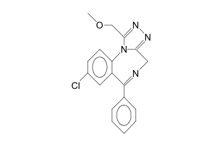 8-Chloro-1-methoxy-methyl-6-phenyl-4H-S-triazolo(4,3-A)(1,4)benzodiazepine