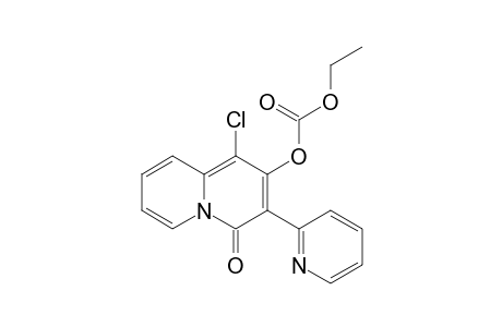 1-Chloro-2-[(ethoxycarbonyl)oxy]-3-(2'-pyridyl)-4H-quinolizin-4-one - hydrochloride