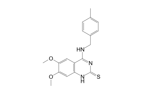 1H-Quinazoline-2-thione, 6,7-dimethoxy-4-(4-methylbenzylamino)-