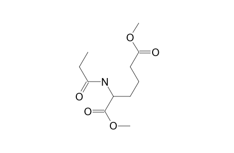 Dimethyl 2-(propanoylamino)hexanedioate