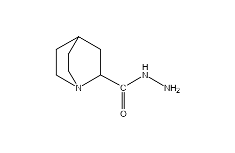 2-QUINUCLIDINECARBOXYLIC ACID, HYDRAZIDE