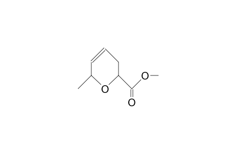 3,6-Dihydro-cis-6-methyl-2H-pyran-2-carboxylic acid, methyl ester