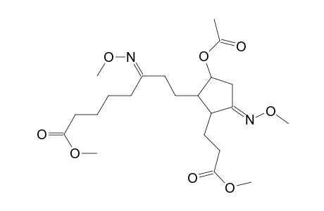 Cyclopentaneoctanoic acid, 5-(acetyloxy)-.epsilon.,3-bis(methoxyimino)-2-(3-methoxy-3-oxopropyl)-, methyl ester, [1R-(1.alpha.,2.beta.,5.beta.)-