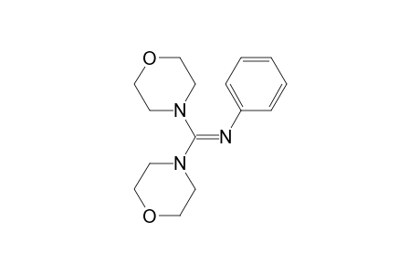 N-[di(4-morpholinyl)methylene]aniline