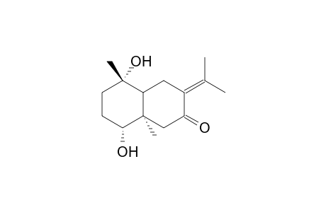 (5S,8R,8aR)-5,8-Dihydroxy-3-isopropylidene-5,8a-dimethyl-octahydro-naphthalen-2-one