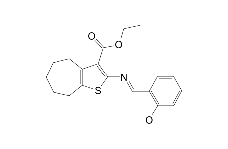 2-(salicylideneamino)-5,6,7,8 -tetrahydro-4H-cyclohepta[b]thiophene-3-carboxylic acid, ethyl ester