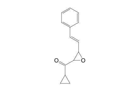 Trans-(+-)2,3-epoxy-5-phenyl-1-cyclopropylpent-4-en-1-one