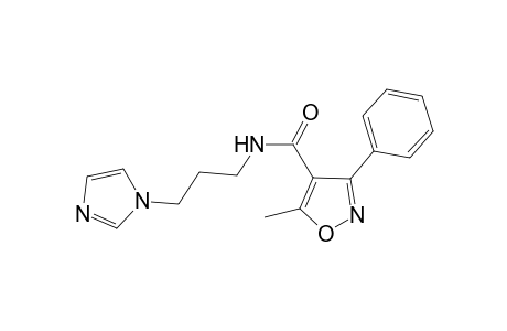 N-[3-(1H-imidazol-1-yl)propyl]-5-methyl-3-phenyl-4-isoxazolecarboxamide