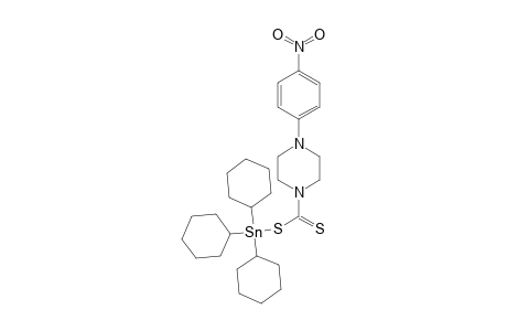 Tricyclohexylstannyl 4-(4-nitrophenyl)piperazine-1-carbodithioate