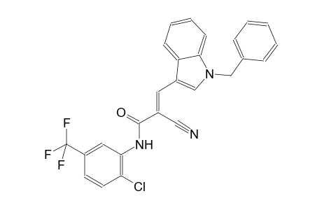 (2E)-3-(1-benzyl-1H-indol-3-yl)-N-[2-chloro-5-(trifluoromethyl)phenyl]-2-cyano-2-propenamide