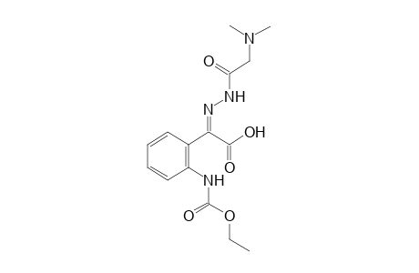 [o-(carboxyamino)phenyl]glyoxylic acid, p-ethyl ester, 2-[(N,N-dimethylglycyl)hydrazone]