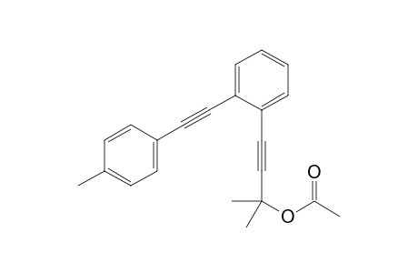 2-methyl-4-(2-(p-tolylethynyl)phenyl)but-3-yn-2-yl acetate