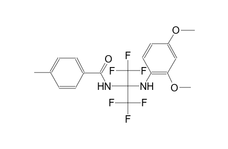 benzamide, N-[1-[(2,4-dimethoxyphenyl)amino]-2,2,2-trifluoro-1-(trifluoromethyl)ethyl]-4-methyl-