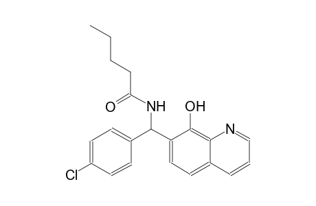 pentanamide, N-[(4-chlorophenyl)(8-hydroxy-7-quinolinyl)methyl]-