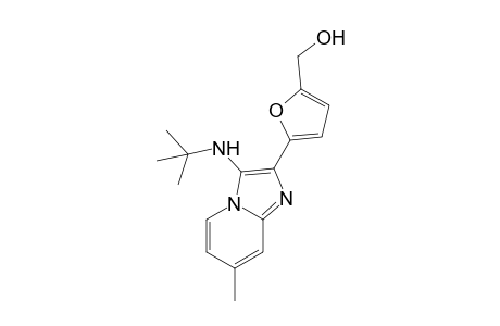 N-tert-Butyl-7-methyl-2-(5-hydroxymethylfuran-2-yl)imidazo[1,2-a]pyridin-3-amine