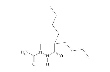 4,4-dibutyl-3-oxo-1-pyrazolidinecarboxamide