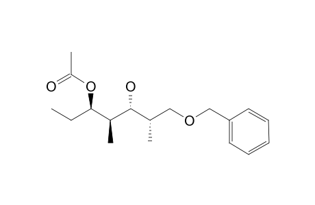 (1R*,2S*,3R*,4S*)-5-Benzyloxy-1-ethyl-3-hydroxy-2,4-dimethylpentyl acetate