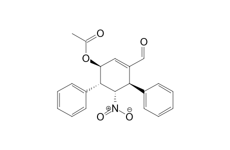 (1S,4R,5S,6S)-3-Formyl-5-nitro-4,6-diphenylcyclohex-2-enyl-acetate