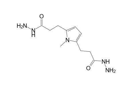 1-methylpyrrole-2,5-dipropionic acid, dihydrazide