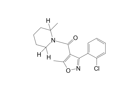 1-{[3-(o-chlorophenyl)-5-methyl-4-isoxazolyl]carbonyl}-2-pipecoline