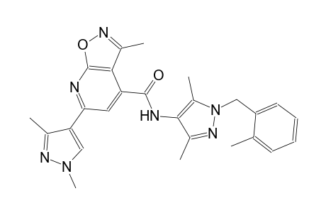 isoxazolo[5,4-b]pyridine-4-carboxamide, N-[3,5-dimethyl-1-[(2-methylphenyl)methyl]-1H-pyrazol-4-yl]-6-(1,3-dimethyl-1H-pyrazol-4-yl)-3-methyl-