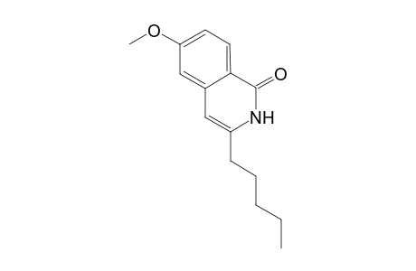 6-Methoxy-3-n-pentylisoquinolin-1(2H)-one