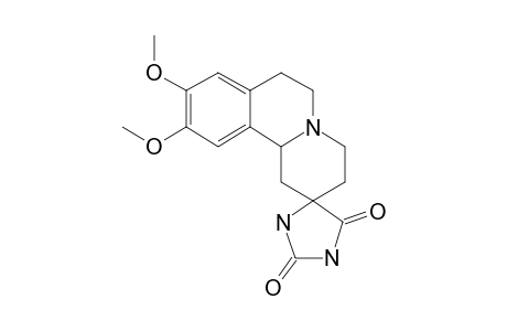 9,10-DIMETHOXY-1,3,4,6,7,11B-HEXAHYDRO-SPIRO-[BENZO-[A]-QUINOLIZIN-2,5-IMIDAZOLIDINE]-2',4'-DIONE;DIASTEREOMER-1