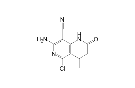 7-Amino-5-chloro-8-cyano-3,4-dihydro-4-methyl-1,6-naphthyridin-2(1H)-one