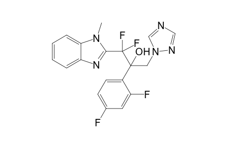 2-(2,4-difluorophenyl)-1,1-difluoro-1-(1-methyl-2-benzimidazolyl)-3-(1,2,4-triazol-1-yl)-2-propanol