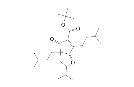 1-Cyclopentene-1-carboxylic acid, 2,4,4-tris(3-methylbutyl)-3,5-dioxo-, 1,1-dimethylethyl ester