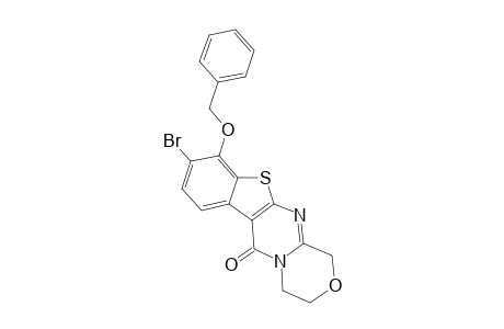 7-Benzyloxy-8-bromo-1,2-dihydro-4H,11H-benzo[4',5']thieno[3',2'-d][1,4]oxazino[4,3-a]pyrimidin-11-one