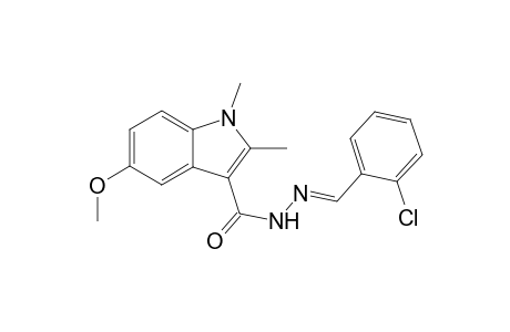 N'-[(E)-(2-chlorophenyl)methylidene]-5-methoxy-1,2-dimethyl-1H-indole-3-carbohydrazide