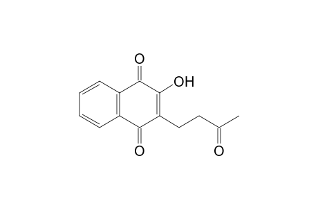 2-Hydroxy-3-(3-oxobutyl)-1,4-naphthalenedione